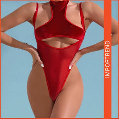 Women’s Sexy Halter Neck Mesh Splicing Lingerie – Bold & Alluring