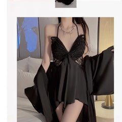 Seductive Nightdress with Underwear & Breast Pad & Robe Set