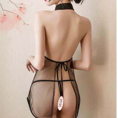 Fully Transparent & Ultra-Seductive Lace Lingerie Set