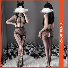 Full-Body Open Crotch Tearable Stockings