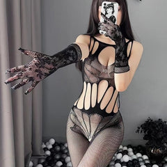 Sexy Backless & Open Crotch Body Stockings