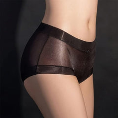 Shiny Ice Silk Seamless Brief Low-Waist Underwear