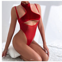 Women’s Sexy Halter Neck Mesh Splicing Lingerie – Bold & Alluring