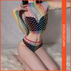 Rainbow Net Lingerie set Nightwear