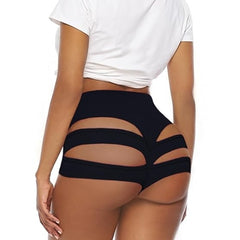 Women's High Waist Cut-Out Hot Pants