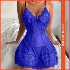 Women's Suspenders Mesh Lingerie Set with Lace Accents