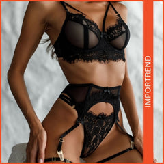 Women's Lace Steel Ring Sling Lingerie