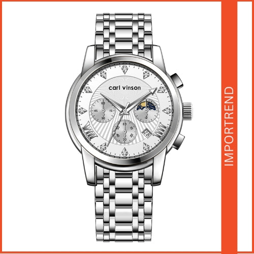 Men's Multi-function Watch Stainless Steel Strap