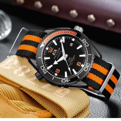 Automatic Classic Canvas Strap Men's Watch