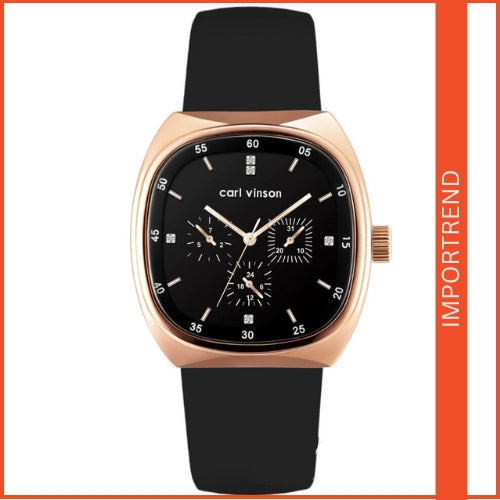Multifunctional Quartz Men's Watch Thin Silicone Strap