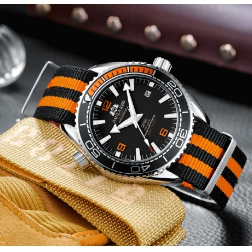 Automatic Classic Canvas Strap Men's Watch