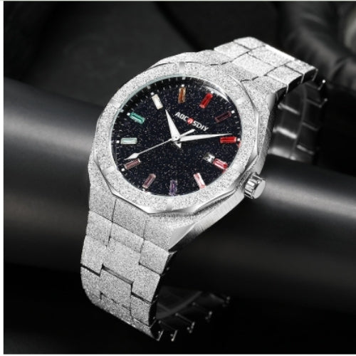 Men's Full Diamond Starry Sky Watch