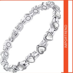 Women's Rhinestone Magnetic Bracelet