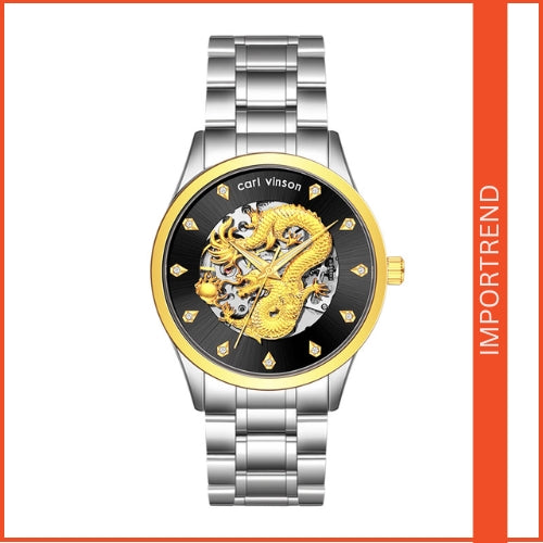 Men's Automatic Mechanical Watch Dragon Design