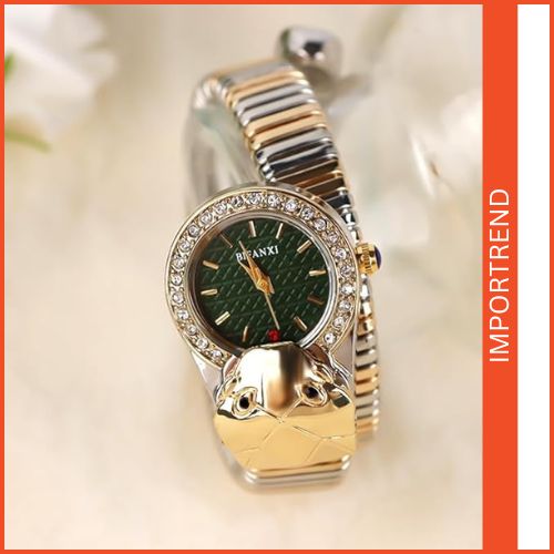 Women's Snake-Shaped Quartz Watch