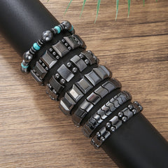 Hematite Magnetic Therapy Bracelets for Men