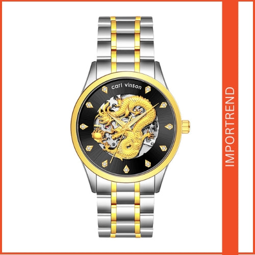 Men's Automatic Mechanical Watch Dragon Design