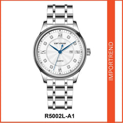 Women's Quartz Watch with Diamond Accents and Calendar Function