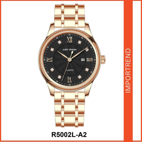 Women's Quartz Watch with Diamond Accents and Calendar Function
