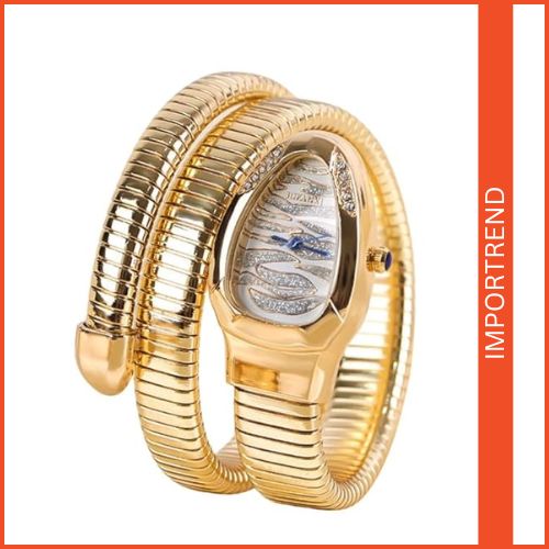 Women's Snake-Shaped Bracelet Watch