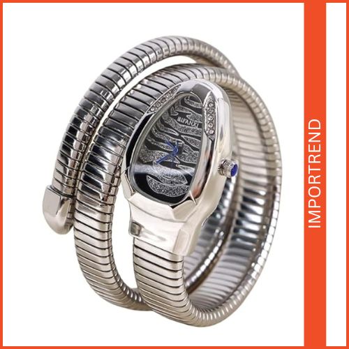 Women's Snake-Shaped Bracelet Watch