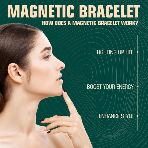 Bracelet with Magnets for Lymphatic Drainage