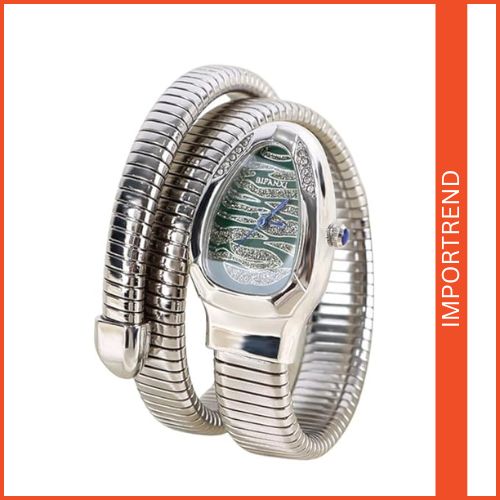 Women's Snake-Shaped Bracelet Watch