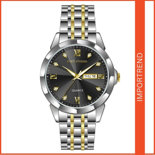 Men’s Quartz Watch with Luminous, Calendar Function