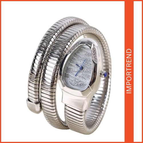 Women's Snake-Shaped Bracelet Watch