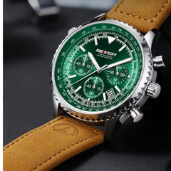 Men's Multifunctional Chronograph, Quartz Movement Watch