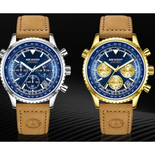 Men's Multifunctional Chronograph, Quartz Movement Watch