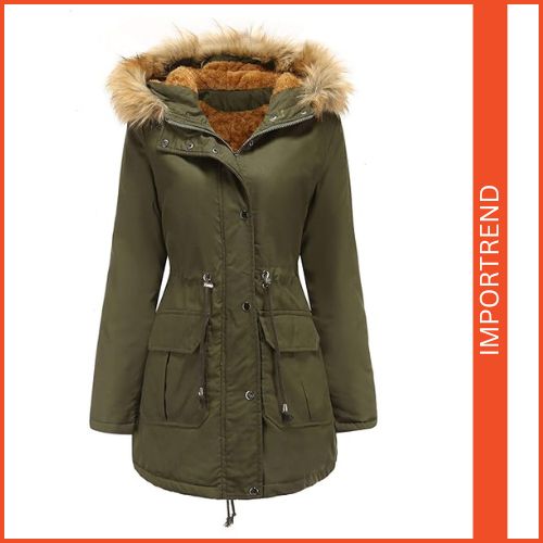 Fur Collar Hooded Jacket