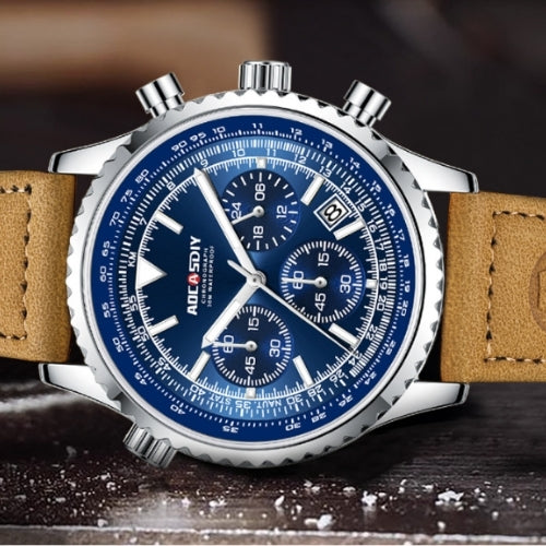 Men's Multifunctional Chronograph, Quartz Movement Watch