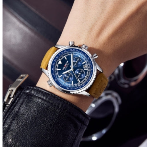 Men's Multifunctional Chronograph, Quartz Movement Watch