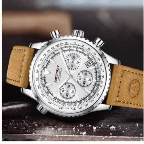 Men's Multifunctional Chronograph, Quartz Movement Watch