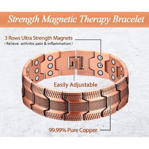 Magnetic Bracelets for Men | Adjustable Length