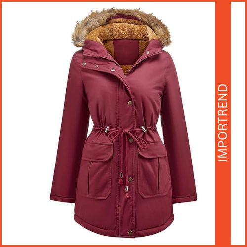 Fur Collar Hooded Jacket