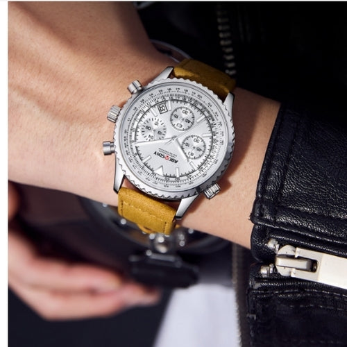 Men's Multifunctional Chronograph, Quartz Movement Watch