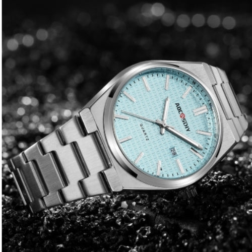 Men's Stainless Steel Band, Analog Display Watch