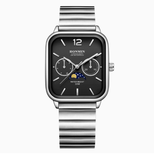 Small Square Multifunctional Quartz Watch