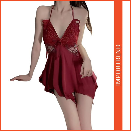 Seductive Nightdress with Underwear & Breast Pad & Robe Set