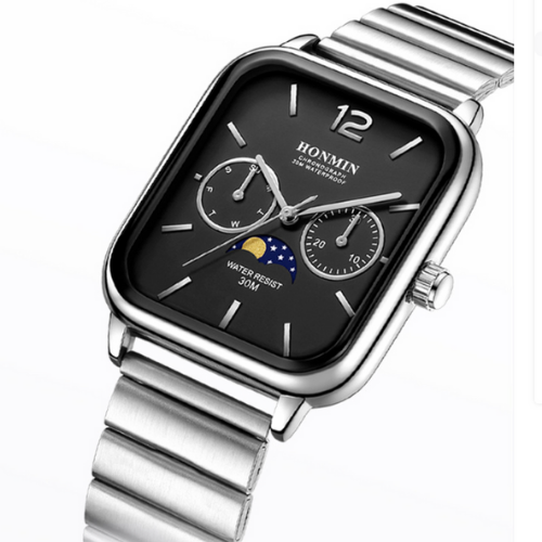 Small Square Multifunctional Quartz Watch