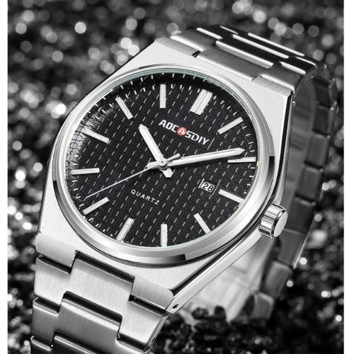 Men's Stainless Steel Band, Analog Display Watch
