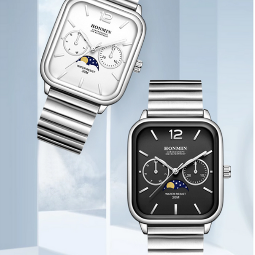 Small Square Multifunctional Quartz Watch