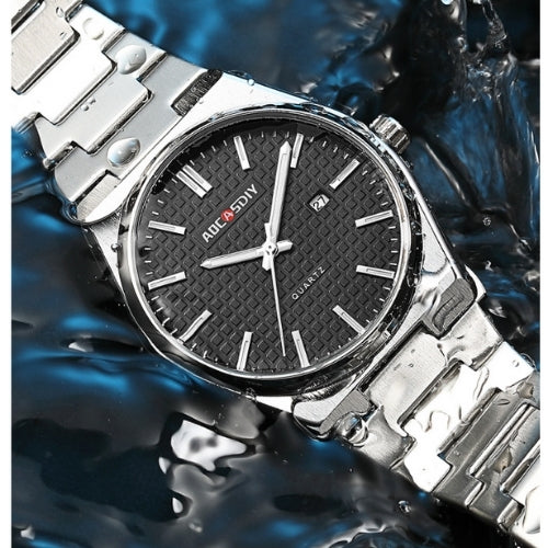 Men's Stainless Steel Band, Analog Display Watch