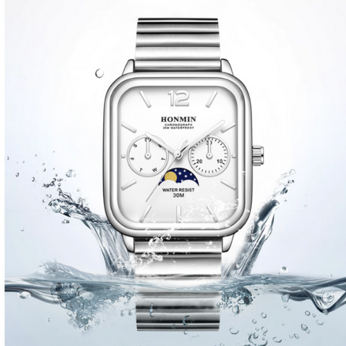Small Square Multifunctional Quartz Watch