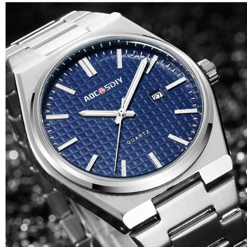 Men's Stainless Steel Band, Analog Display Watch