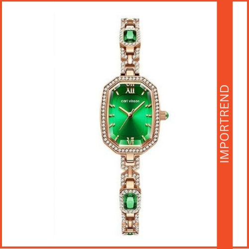 Diamond-Studded British Bracelet Watch for Women