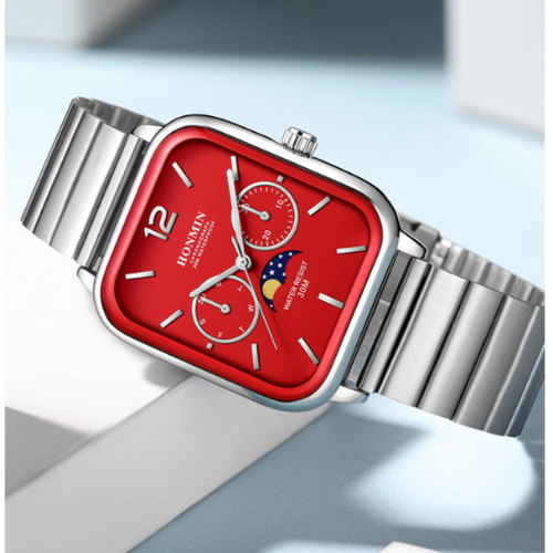 Small Square Multifunctional Quartz Watch