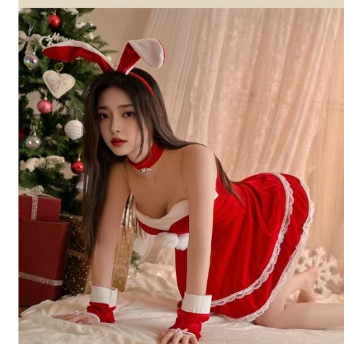 Bunny Girl Velvet Christmas Uniform